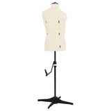 Vidaxl Mannequin Justerbar mand Størrelse 37-45 Cream farvet