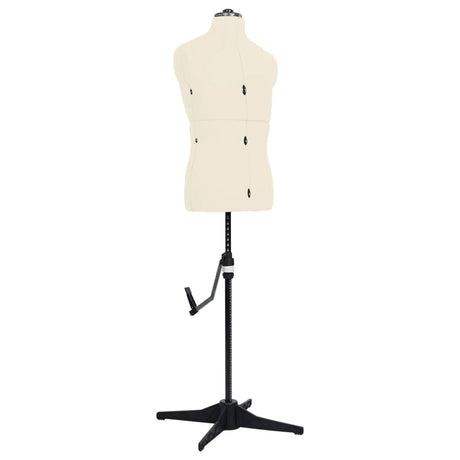 Vidaxl Mannequin Justerbar mand Størrelse 37-45 Cream farvet