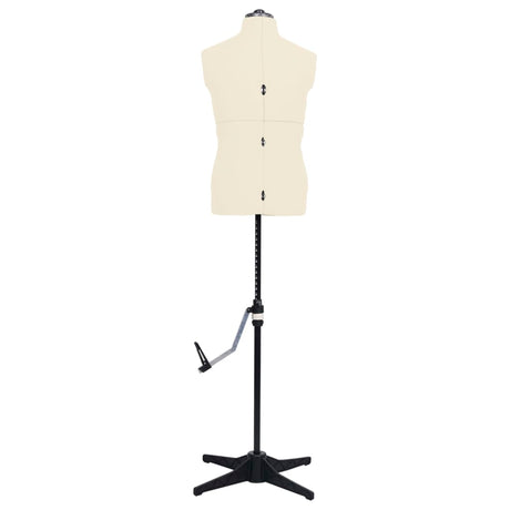 Vidaxl Mannequin Justerbar mand Størrelse 37-45 Cream farvet