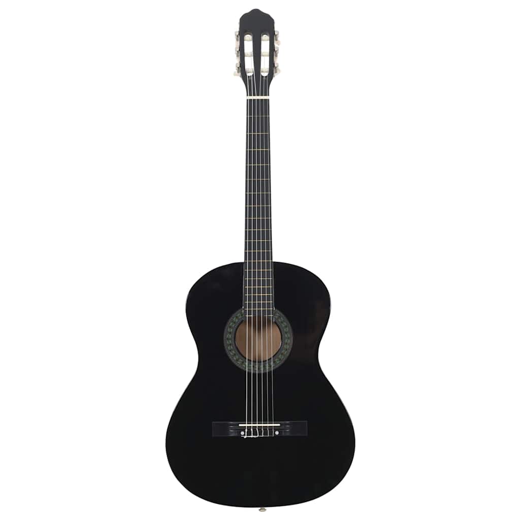 Vidaxl Guitar Classic Begynder 4 4 39 Lindenhout Black