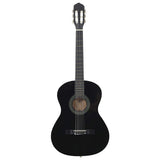 Vidaxl Guitar Classic Begynder 4 4 39 Lindenhout Black