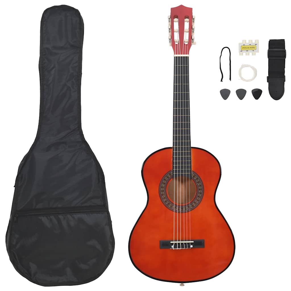 Vidaxl 8-delt guitar sæt klassisk nybegynder 1 2 34