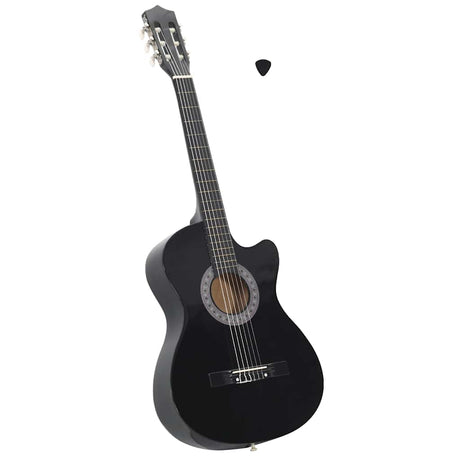 Vidaxl Guitar Cutaway med 6 Strings Western Classic 38 Sort