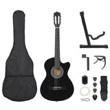 Vidaxl 12-Dart Guitar Set med 6 Strings Western Classic 38 Sort