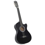 Vidaxl 12-Dart Guitar Set med 6 Strings Western Classic 38 Sort
