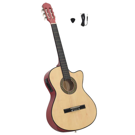 Vidaxl guitar cutaway med equalizer 6 strenget western klassisk