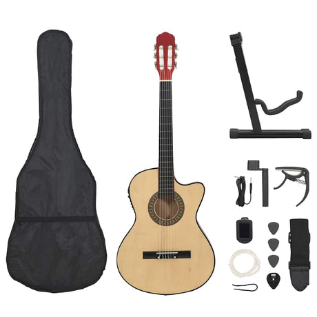 Vidaxl 12-delt guitarsæt med equalizer og 6 strenget western