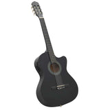 Vidaxl 12-delt guitarsæt med equalizer og 6 strenge western sort