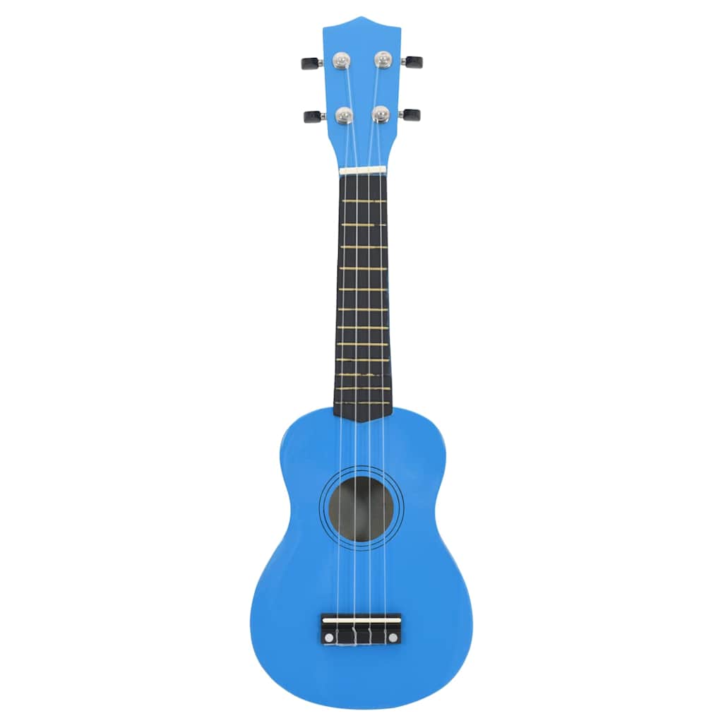 Vidaxl ukulele sæt med taske til børn sopran 21'' blå