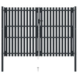 Vidaxl Port dobbelt 306x250 cm stål antracit