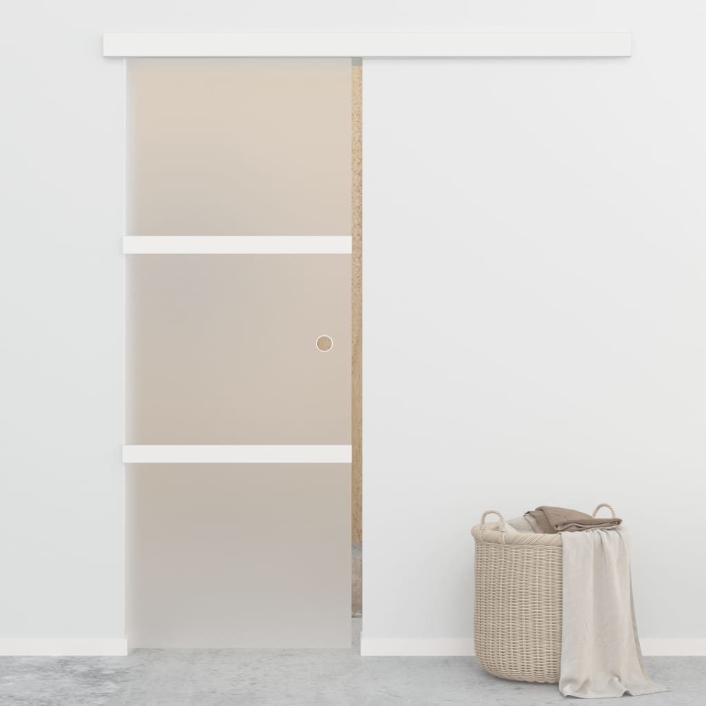 Vidaxx skydedør med bløde stop 76x205 cm ESG glas og aluminium