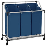 Vidaxl Wass Sourter med 3 Basks Stael Blue