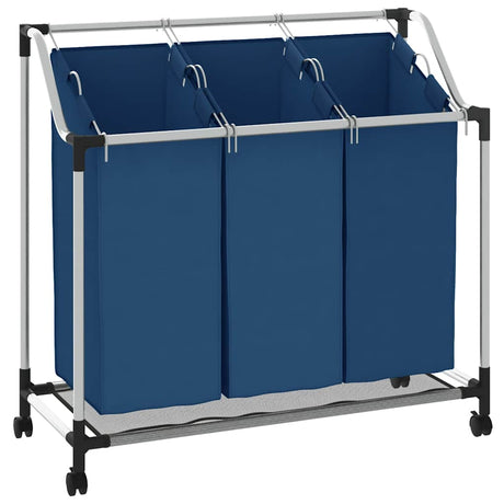 Vidaxl Wass Sourter med 3 Basks Stael Blue