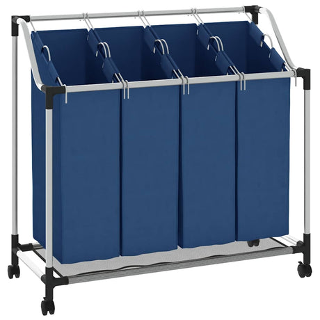 Vidaxl Washing Sourter med 4 Basking Stelle Blue