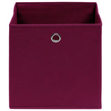 Vidaxl opbevaringsbokse 4 stk 32x32x32 cm stof mørkerød