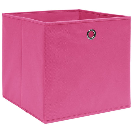 Vidaxl opbevaringsbokse 4 stk 32x32x32 cm stofrosa