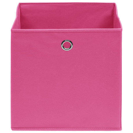 Vidaxl opbevaringsbokse 4 stk 32x32x32 cm stofrosa