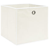 Vidaxl opbevaringsbokse 10 stk 32x32x32 cm stof hvid