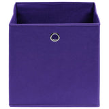 Vidaxl opbevaringsbokse 4 stk 32x32x32 cm stof lilla lilla