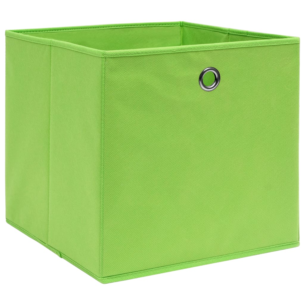 Vidaxl opbevaringsbokse 4 stk 32x32x32 cm stofgrøn