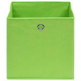 Vidaxl opbevaringsbokse 4 stk 32x32x32 cm stofgrøn