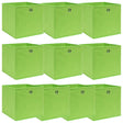 Vidaxl opbevaringsbokse 10 stk 32x32x32 cm stofgrøn