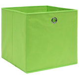 Vidaxl opbevaringsbokse 10 stk 32x32x32 cm stofgrøn