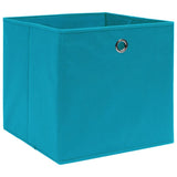Vidaxl opbevaringsbokse 4 stk 32x32x32 cm stof babyblå