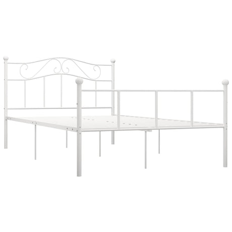 Vidaxl bedframe metaal wit 140x200 cm