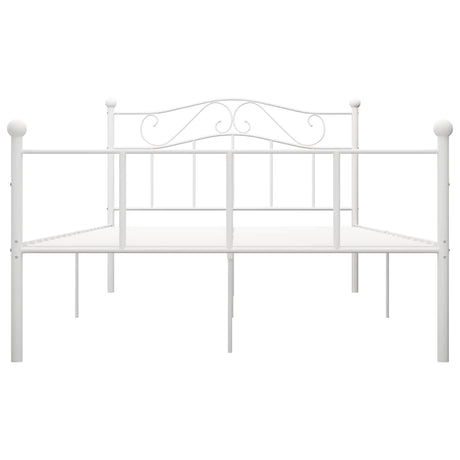 Vidaxl bedframe metaal wit 140x200 cm