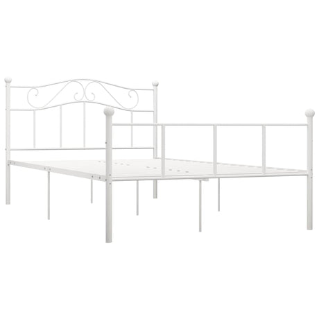 Vidaxl bedframe metaal wit 160x200 cm