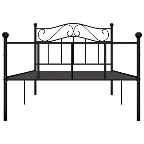 Vidaxl bedframe metaal zwart 100x200 cm