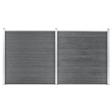 Vidaxl hegn 353x186 cm HKC grå