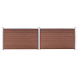 Vidaxl hegn 353x106 cm HKC Brown