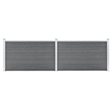 Vidaxl hegn 353x106 cm HKC grå