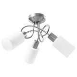 Vidaxl loftslampe med keramiske cylindriske hætter 3xe14 White