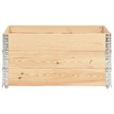 Vidaxl Palletopzetranden 3 St 80x120 cm Solid fyrretræ