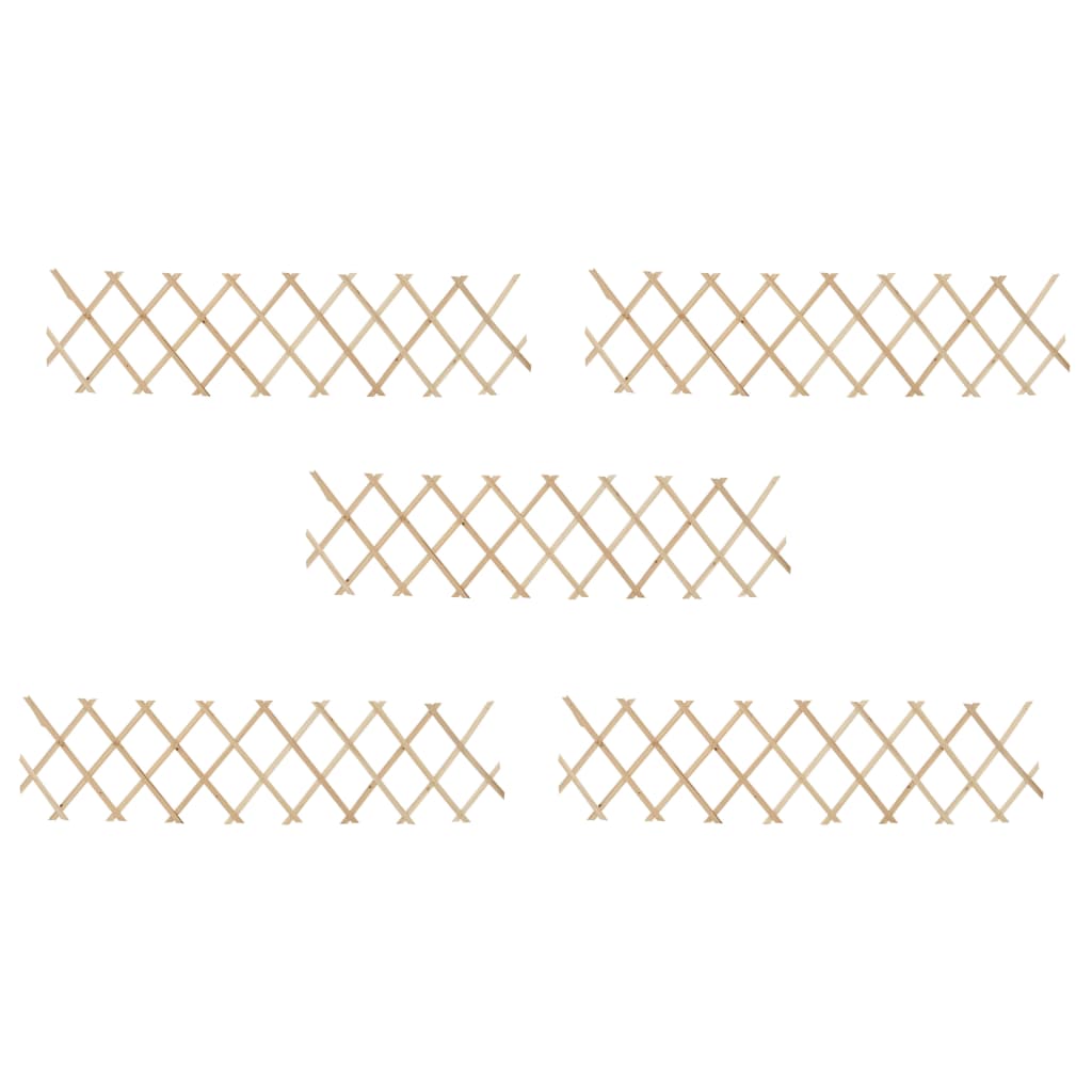 Vidaxxl haveespalier 5 stk 180x30 cm fyrretræ