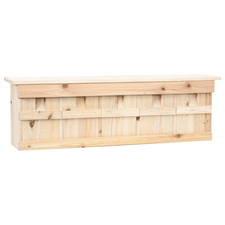 Vidaxl Mussenhuis med 5 værelser 68x15x21 cm Vurenhout