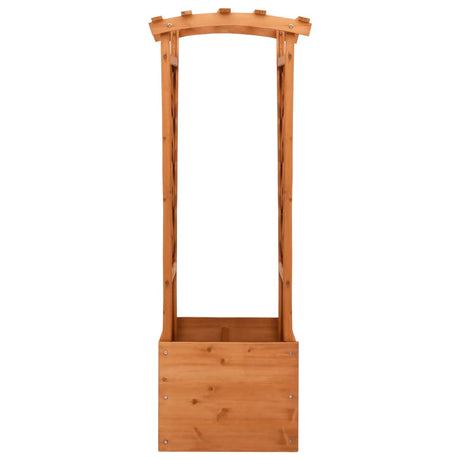 Vidaxl Latwerkplantenbak med Arch 49x39x130 cm Vurenhout
