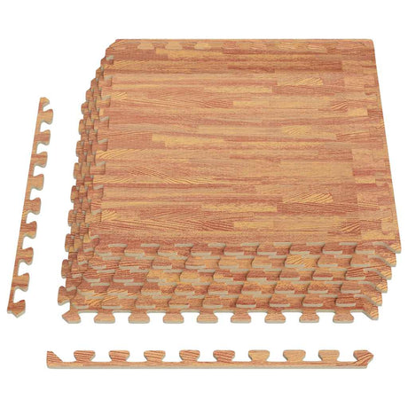 Vidaxl Floor Mats 6 St 2.16 ㎡ Eva Skum Wood Grain Print