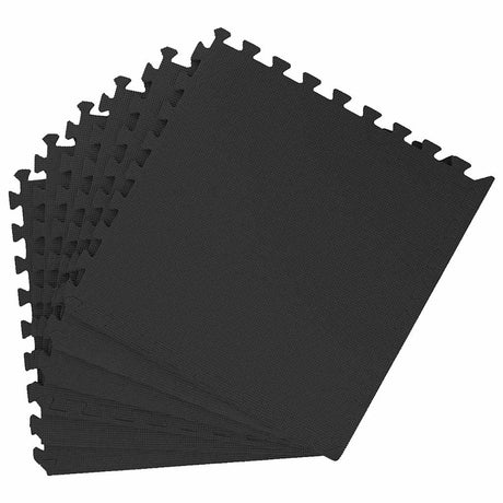 Vidaxl Floor Mats 24 St 8.64 ㎡ Eva Foam Black