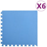 Vidaxl Floor Mats 6 St 2.16 ㎡ Eva Foam Blue