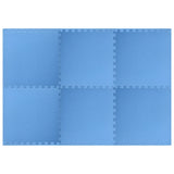 Vidaxl Floor Mats 6 St 2.16 ㎡ Eva Foam Blue