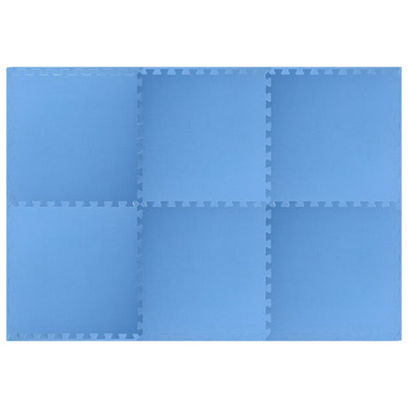 Vidaxl Floor Mats 6 St 2.16 ㎡ Eva Foam Blue