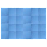 Vidaxl Floor Mats 24 St 8.64 ㎡ Eva Foam Blue