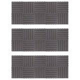 Vidaxl Terrace Fliser 30 PCS 30x30 cm Solid Acaciahout Graywash