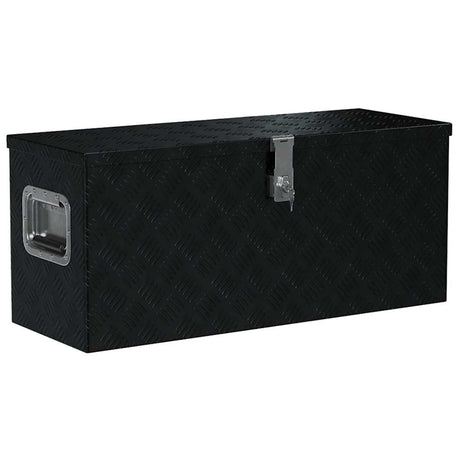 Vidaxl Aluminium Box 80x30x35 cm sort