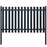 Vidaxl hegnpanel 174,5x125 cm pulver -belagt stål antracit