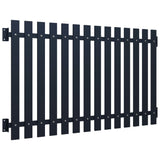 Vidaxl hegnpanel 170,5x150 cm pulver -belagt stål antracit